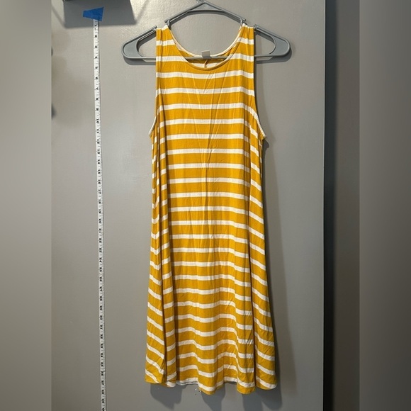 Old Navy Dresses & Skirts - OLD NAVY yellow and white sleeveless tank dress